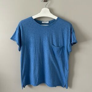 Rag & Bone Blue Crew Neck T-Shirt